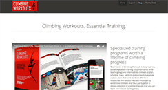 Desktop Screenshot of climbingworkouts.com